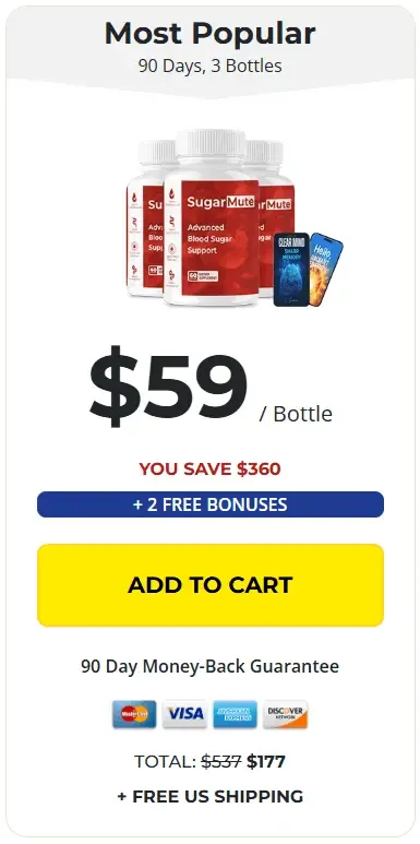 SugarMute 3 $69/bottle